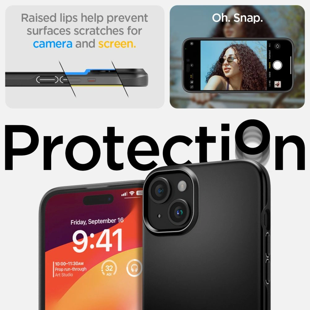 Hurtownia GSM - Case Spigen Thin Fit Apple iPhone 15 Plus / 14 Plus Schwarz - SPN2994 - {ean13} - Hurt