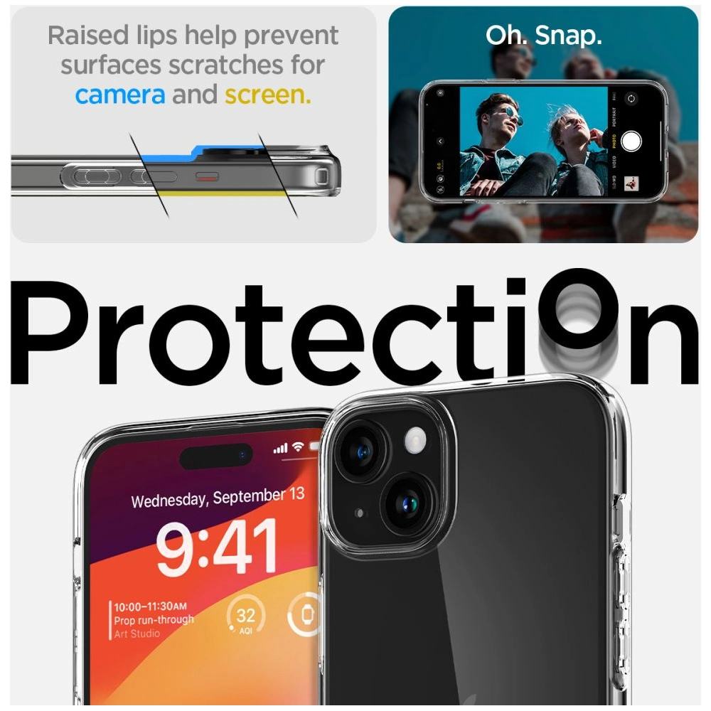 Wholesale Spigen Liquid Crystal Apple iPhone 15 Plus / 14 Plus Crystal Clear - SPN2995 - {ean13} - Hurt