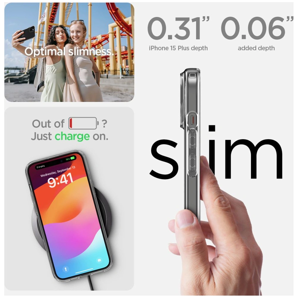 Wholesale Spigen Liquid Crystal Apple iPhone 15 Plus / 14 Plus Crystal Clear - SPN2995 - {ean13} - Hurt