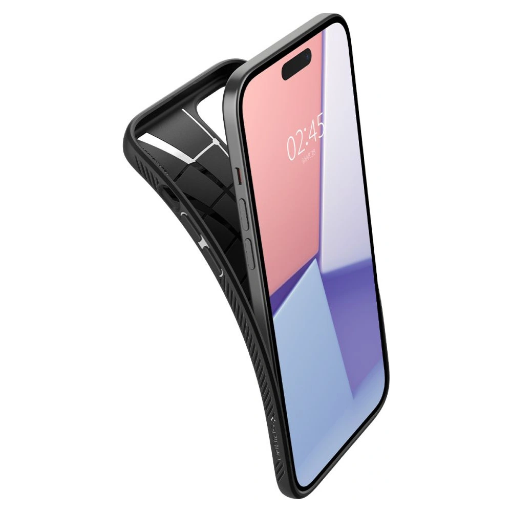 Hurtownia GSM - Etui Spigen Liquid Air Apple iPhone 15 Plus / 14 Plus Matt Fekete - SPN2997 - {ean13} - Hurt