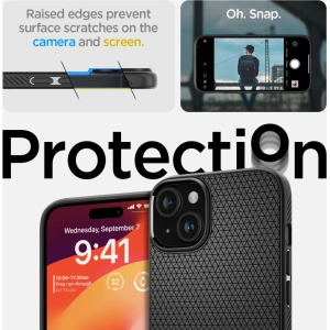 Etui Spigen Liquid Air Apple iPhone 15 Plus / 14 Plus Matte Black