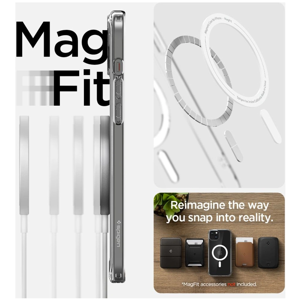 Hurtownia GSM - Etui Spigen Ultra Hybrid Mag MagSafe Apple iPhone 15 Plus / 14 Plus Bílá - SPN3000 - {ean13} - Hurt