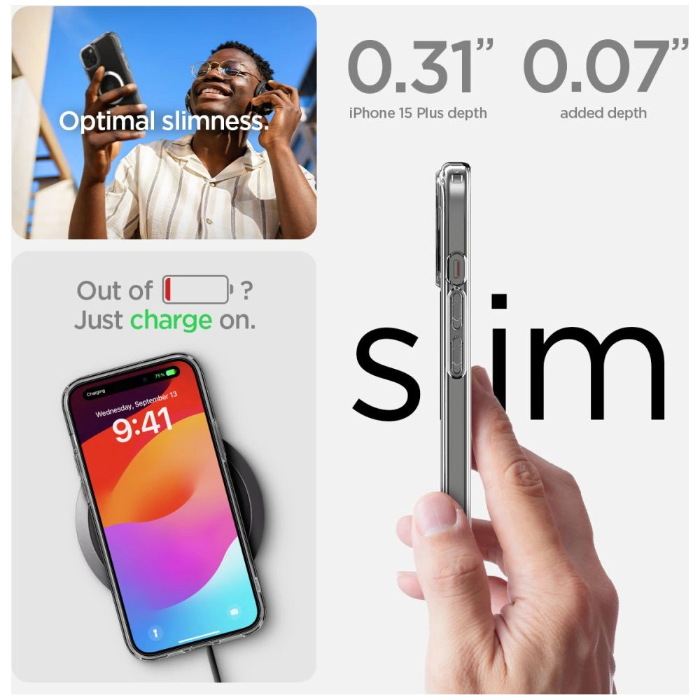 Hurtownia GSM - Case Spigen Ultra Hybrid Mag MagSafe Apple iPhone 15 Plus / 14 Plus Weiß - SPN3000 - {ean13} - Hurt