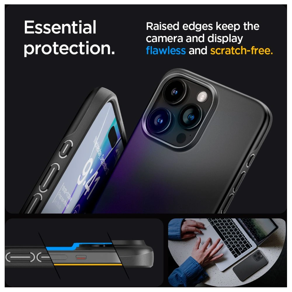 Hurtownia GSM - Etui Spigen Thin Fit Apple iPhone 15 Pro Max Fekete - SPN3008 - {ean13} - Hurt