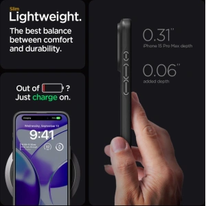Hurtownia GSM - Case Spigen Thin Fit Apple iPhone 15 Pro Max Schwarz - SPN3008 - {ean13} - Hurt