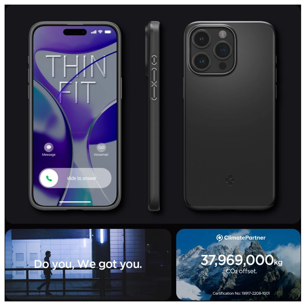 Hurtownia GSM - Etui Spigen Thin Fit Apple iPhone 15 Pro Max Fekete - SPN3008 - {ean13} - Hurt
