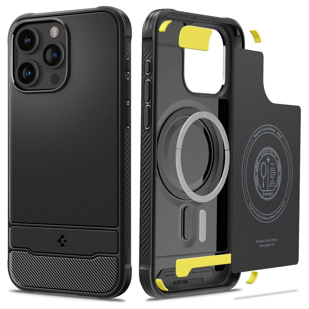 Hurtownia GSM - Etui Spigen Rugged Armor Mag MagSafe Apple iPhone 15 Pro Max Matt Fekete - SPN3012 - {ean13} - Hurt