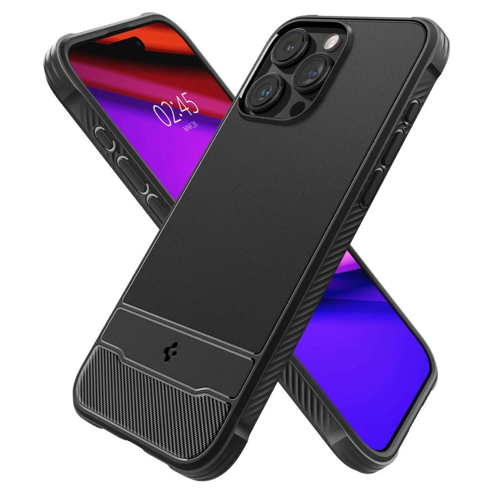 Hurtownia GSM - Etui Spigen Rugged Armor Mag MagSafe Apple iPhone 15 Pro Max Matt Fekete - SPN3012 - {ean13} - Hurt