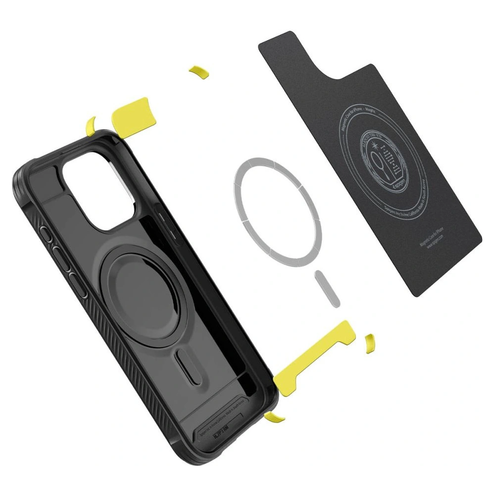 Wholesale Spigen Rugged Armor Mag MagSafe Apple iPhone 15 Pro Max Matte Black - SPN3012 - {ean13} - Hurt