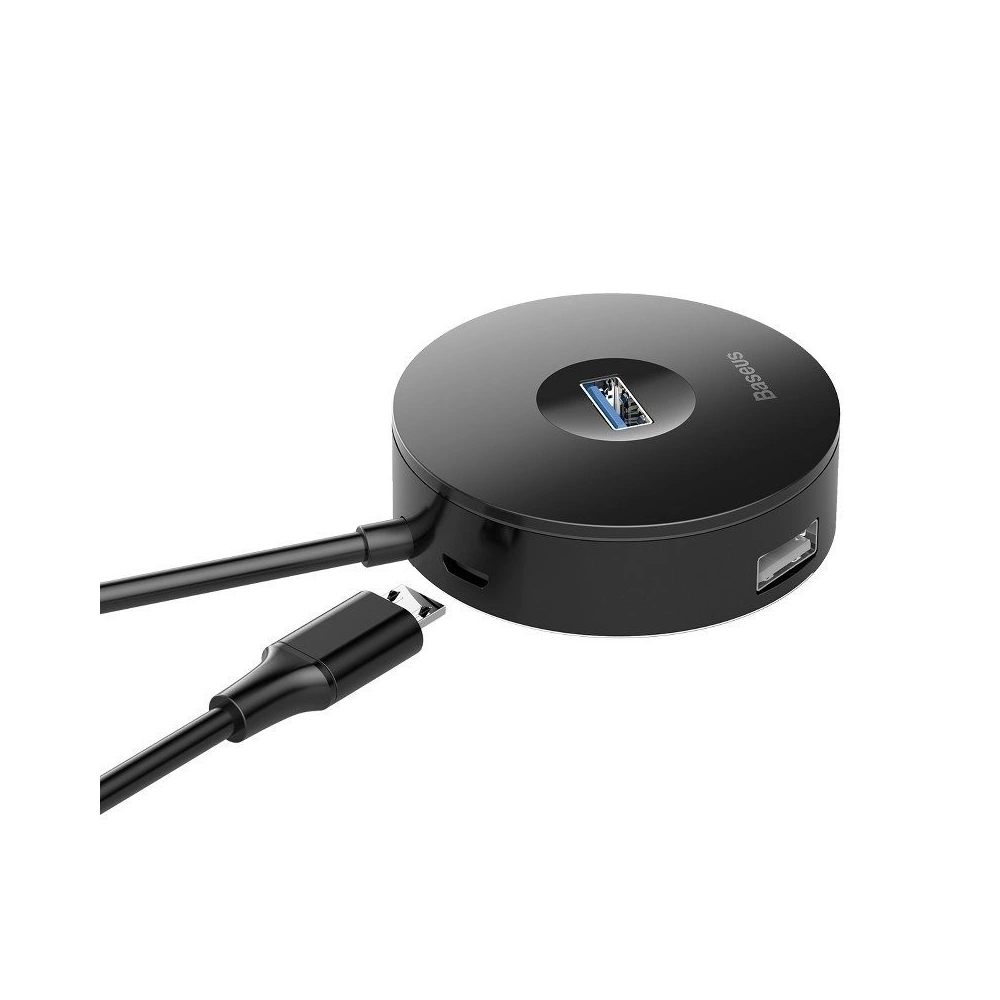 Wholesale Baseus Hub 4in1 USB 3.0 + 3x USB 2.0 15cm Black - BSU361BLK - {ean13} - Hurt