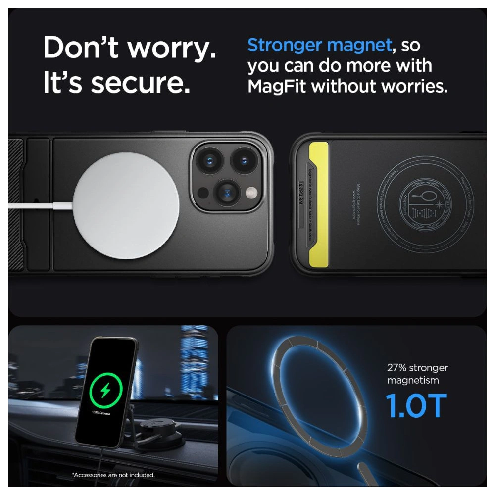 Hurtownia GSM - Etui Spigen Rugged Armor Mag MagSafe Apple iPhone 15 Pro Max Matt Fekete - SPN3012 - {ean13} - Hurt