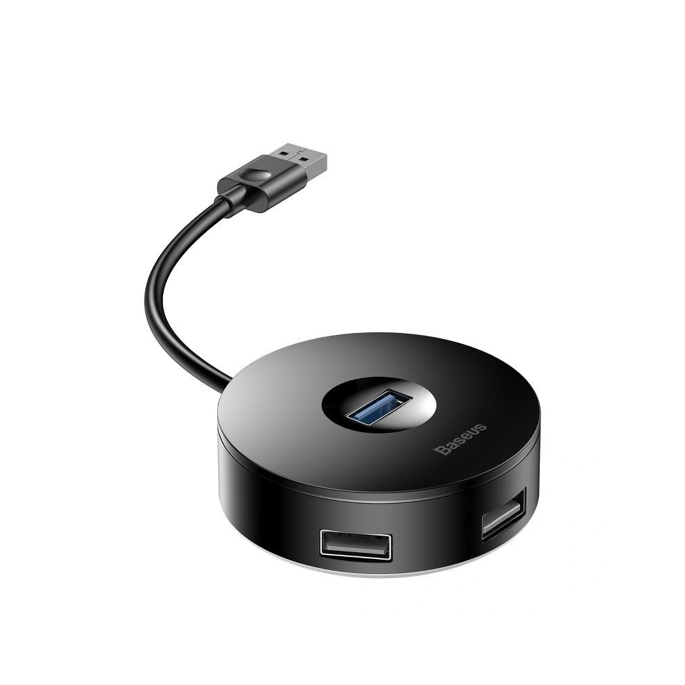 Wholesale Baseus Hub 4in1 USB 3.0 + 3x USB 2.0 15cm Black - BSU361BLK - {ean13} - Hurt