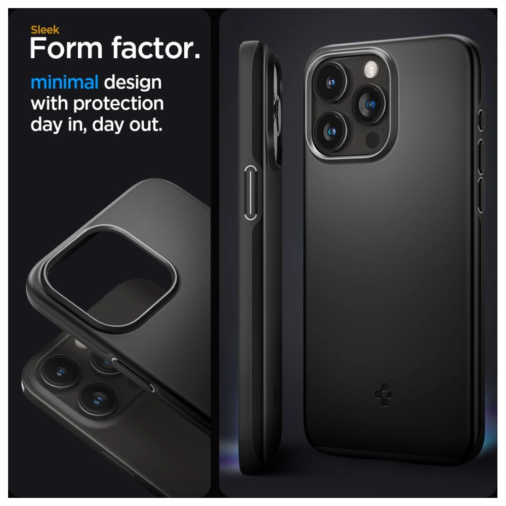 Hurtownia GSM - Case Spigen Thin Fit Apple iPhone 15 Pro Schwarz - SPN3014 - {ean13} - Hurt