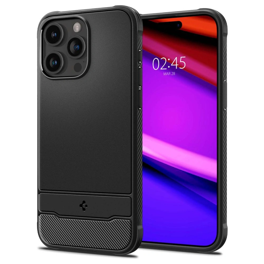 Hurtownia GSM - Case Spigen Rugged Armor Mag MagSafe Apple iPhone 15 Pro Matt Schwarz - SPN3018 - {ean13} - Hurt