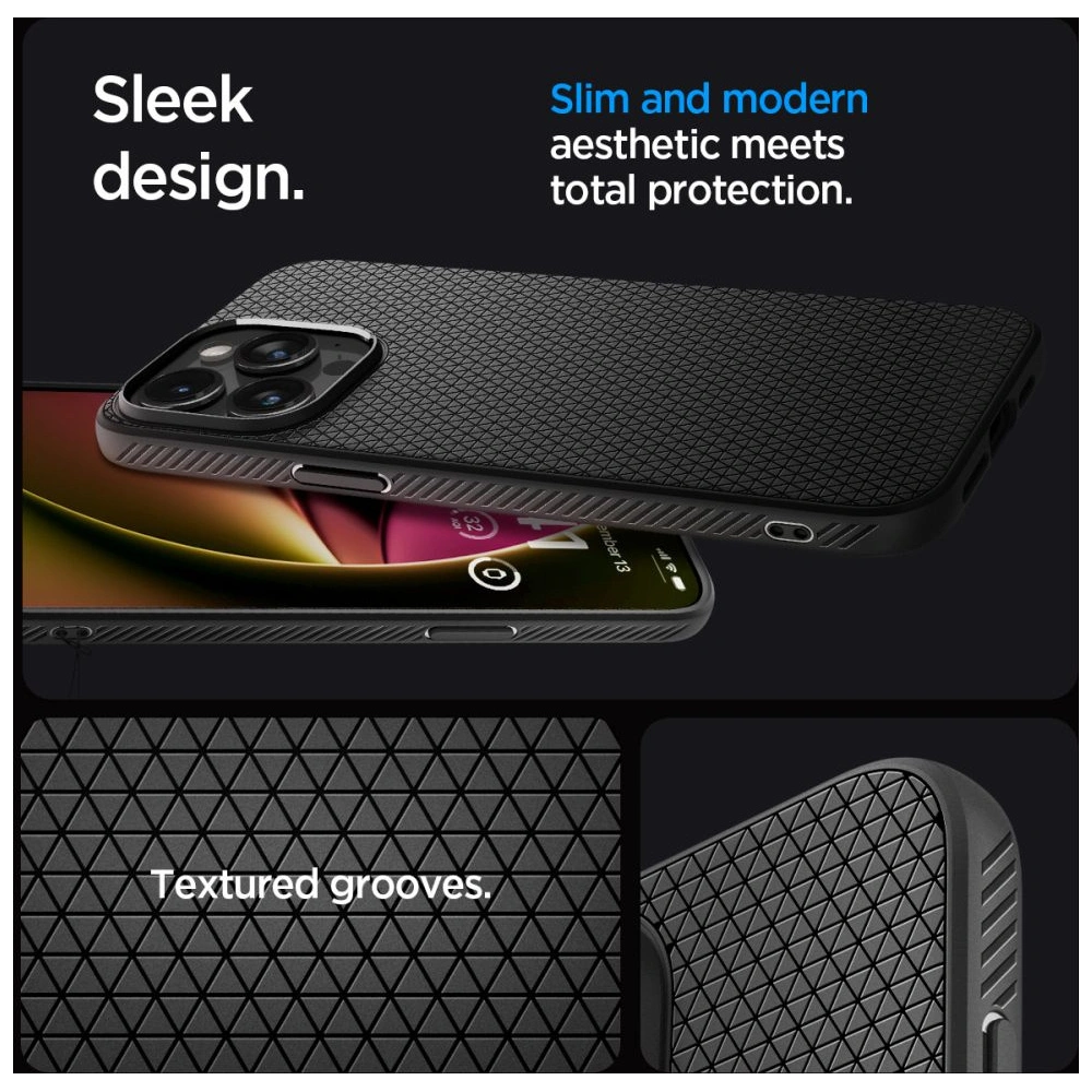 Hurtownia GSM - Etui Spigen Liquid Air Apple iPhone 15 Pro Matná Černá - SPN3019 - {ean13} - Hurt