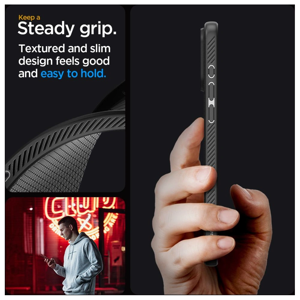 Hurtownia GSM - Etui Spigen Liquid Air Apple iPhone 15 Pro Matná Černá - SPN3019 - {ean13} - Hurt