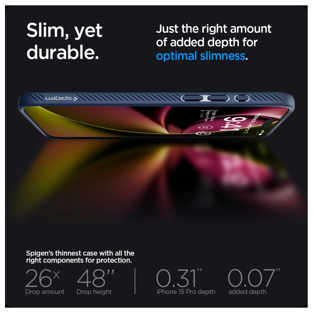 Hurtownia GSM - Etui Spigen Liquid Air Apple iPhone 15 Pro Námořnická modrá - SPN3020 - {ean13} - Hurt