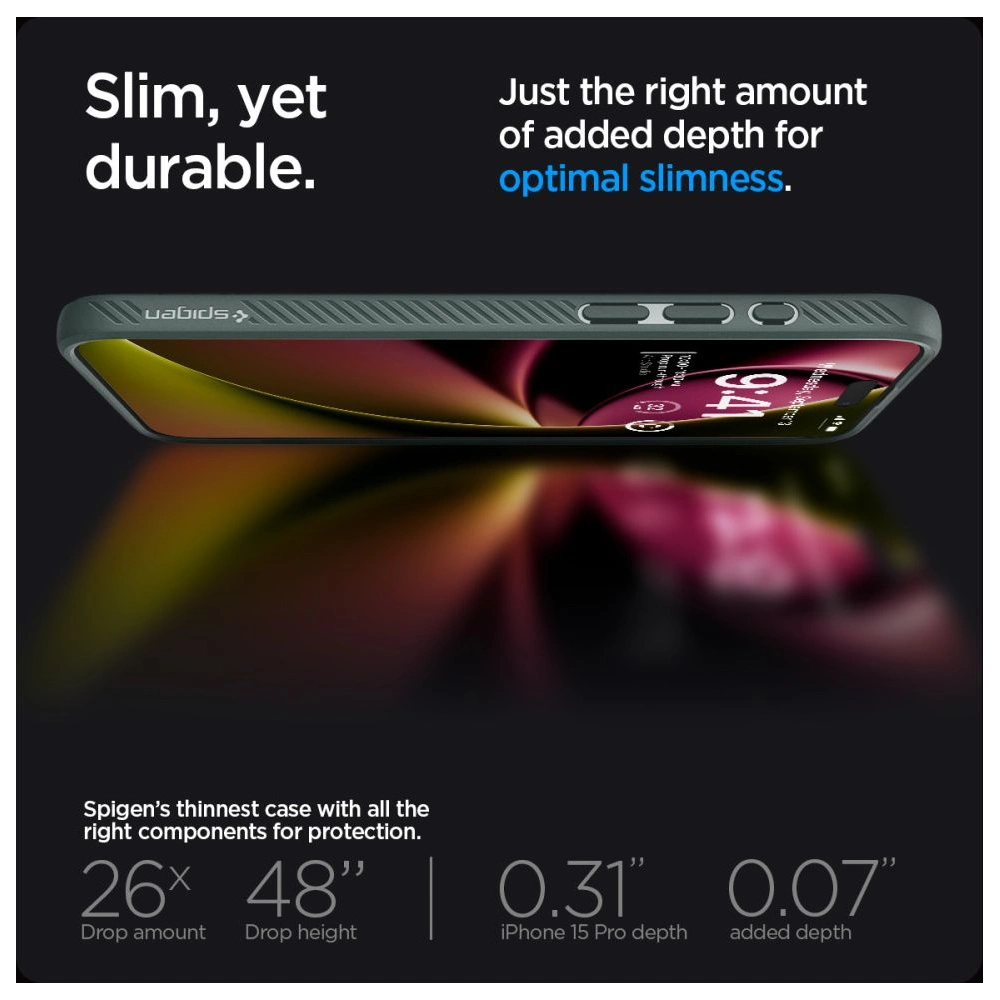 Wholesale Spigen Liquid Air Apple iPhone 15 Pro Abyss Green - SPN3021 - {ean13} - Hurt
