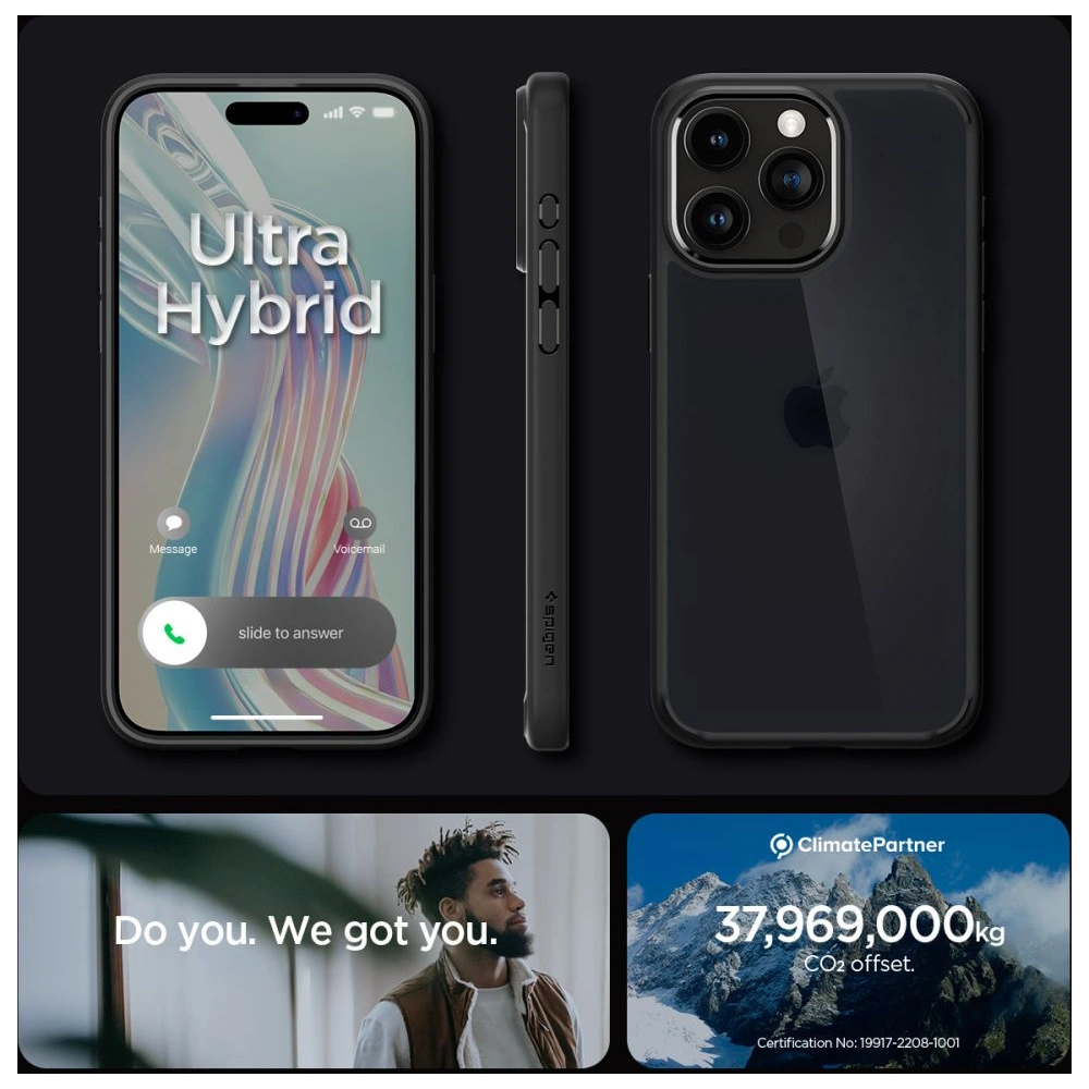 Hurtownia GSM - Etui Spigen Ultra Hybrid Apple iPhone 15 Pro Frost Fekete - SPN3024 - {ean13} - Hurt