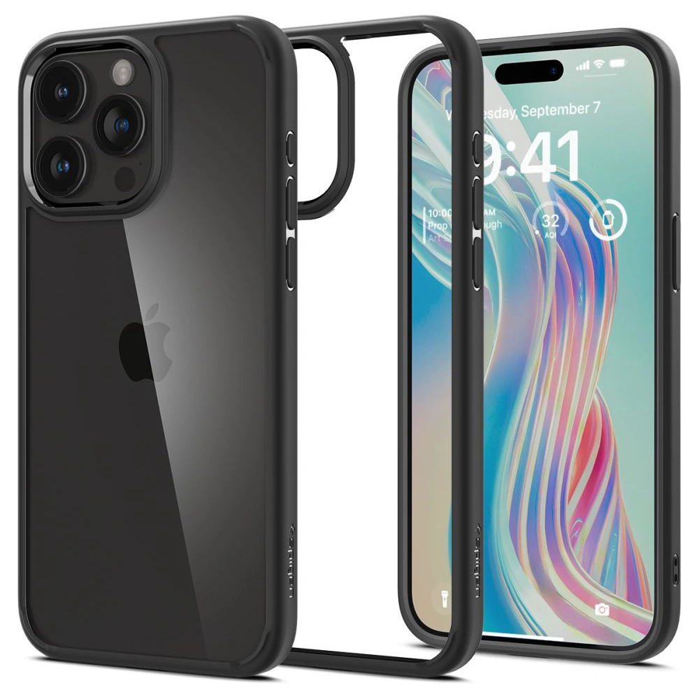 Hurtownia GSM - Etui Spigen Ultra Hybrid Apple iPhone 15 Pro Matt Fekete - SPN3025 - {ean13} - Hurt