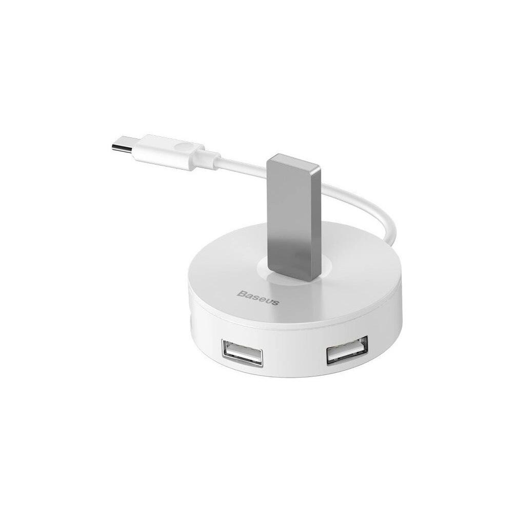 Wholesale Baseus Hub 4in1 USB-C - 3x USB 2.0 15cm White - BSU363WHT - {ean13} - Hurt