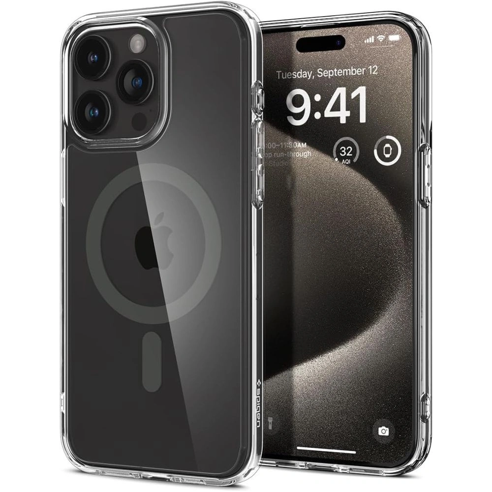 Hurtownia GSM - Etui Spigen Ultra Hybrid Mag MagSafe Apple iPhone 15 Pro Graphit - SPN3027 - {ean13} - Hurt