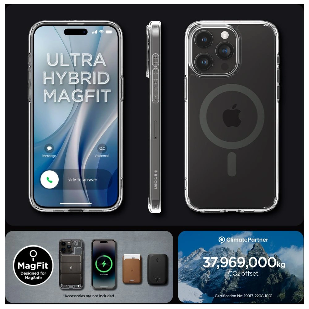 Hurtownia GSM - Etui Spigen Ultra Hybrid Mag MagSafe Apple iPhone 15 Pro Graphit - SPN3027 - {ean13} - Hurt