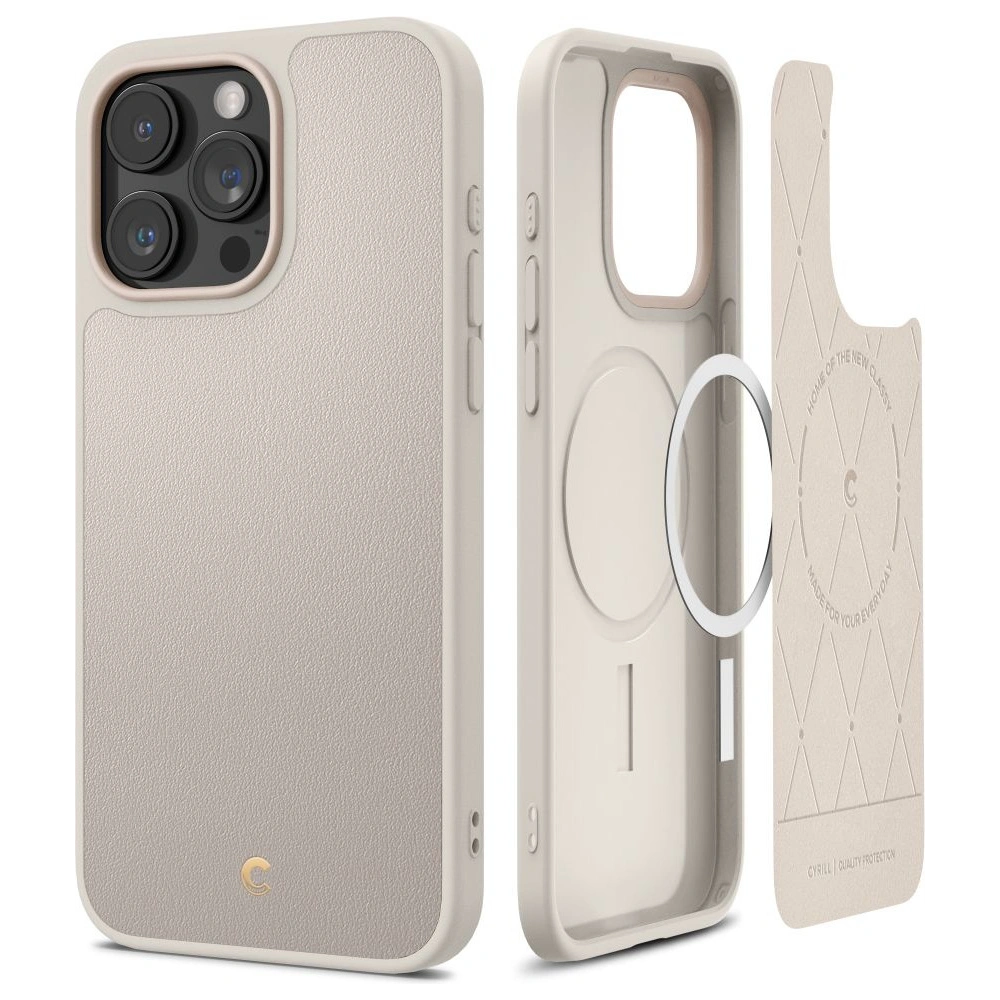 Hurtownia GSM - Etui Spigen Cyrill Kajuk Mag MagSafe Apple iPhone 15 Pro Crem - SPN3029 - {ean13} - Hurt