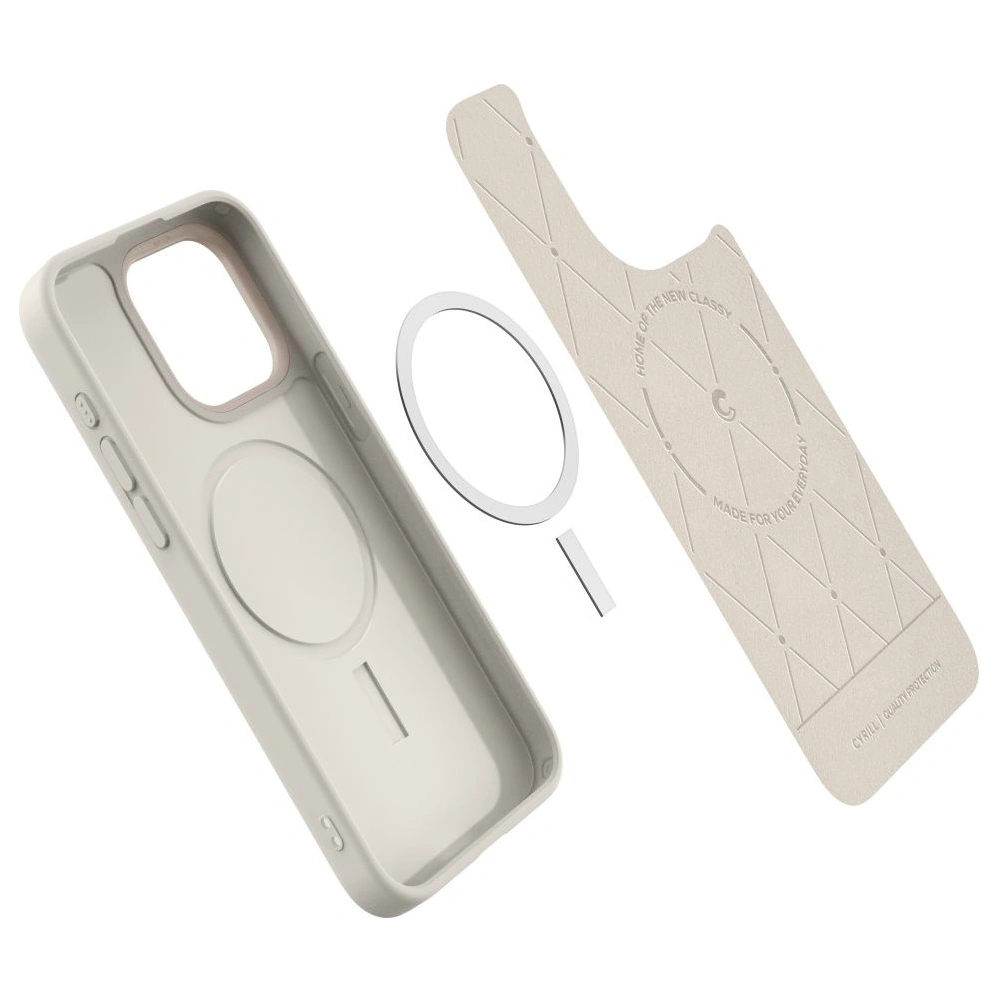 Hurtownia GSM - Etui Spigen Cyrill Kajuk Mag MagSafe Apple iPhone 15 Pro Crem - SPN3029 - {ean13} - Hurt