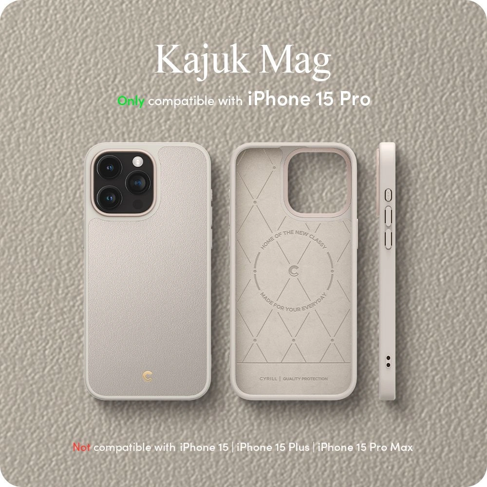 Hurtownia GSM - Etui Spigen Cyrill Kajuk Mag MagSafe Apple iPhone 15 Pro Krém - SPN3029 - {ean13} - Hurt