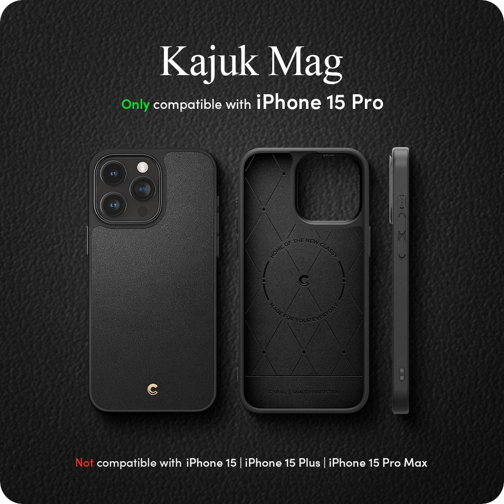 Hurtownia GSM - Etui Spigen Cyrill Kajuk Mag MagSafe Apple iPhone 15 Pro Fekete - SPN3030 - {ean13} - Hurt