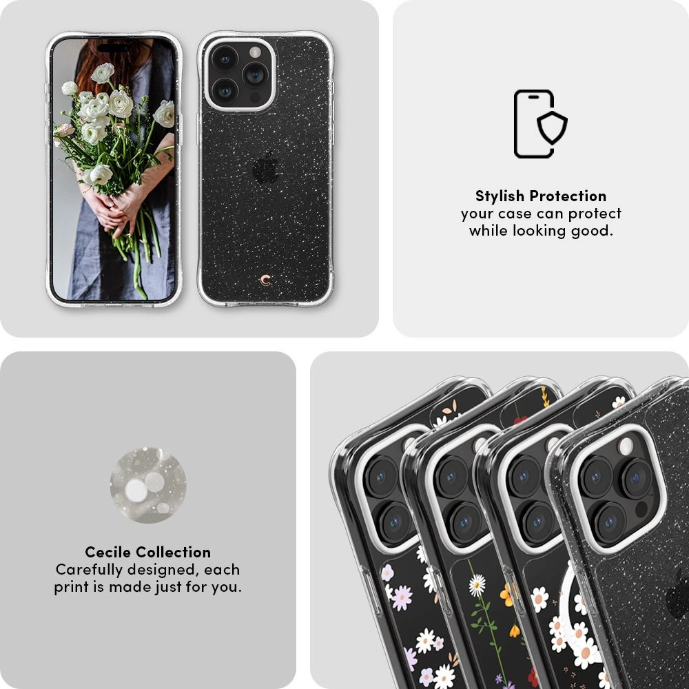 Hurtownia GSM - Etui Spigen Cyrill Cecile Apple iPhone 15 Pro Csillogó Átlátszó - SPN3031 - {ean13} - Hurt