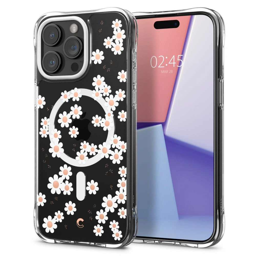 Hurtownia GSM - Etui Spigen Cyrill Cecile Mag MagSafe Apple iPhone 15 Pro Bílá Sedmikráska - SPN3034 - {ean13} - Hurt
