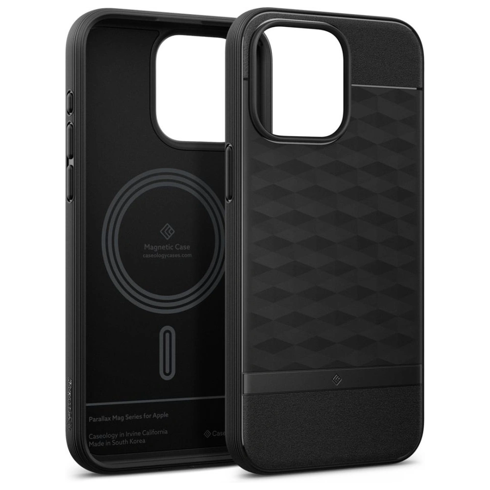 Hurtownia GSM - Etui Caseology Parallax Mag MagSafe Apple iPhone 15 Pro Matná černá - SPN3037 - {ean13} - Hurt