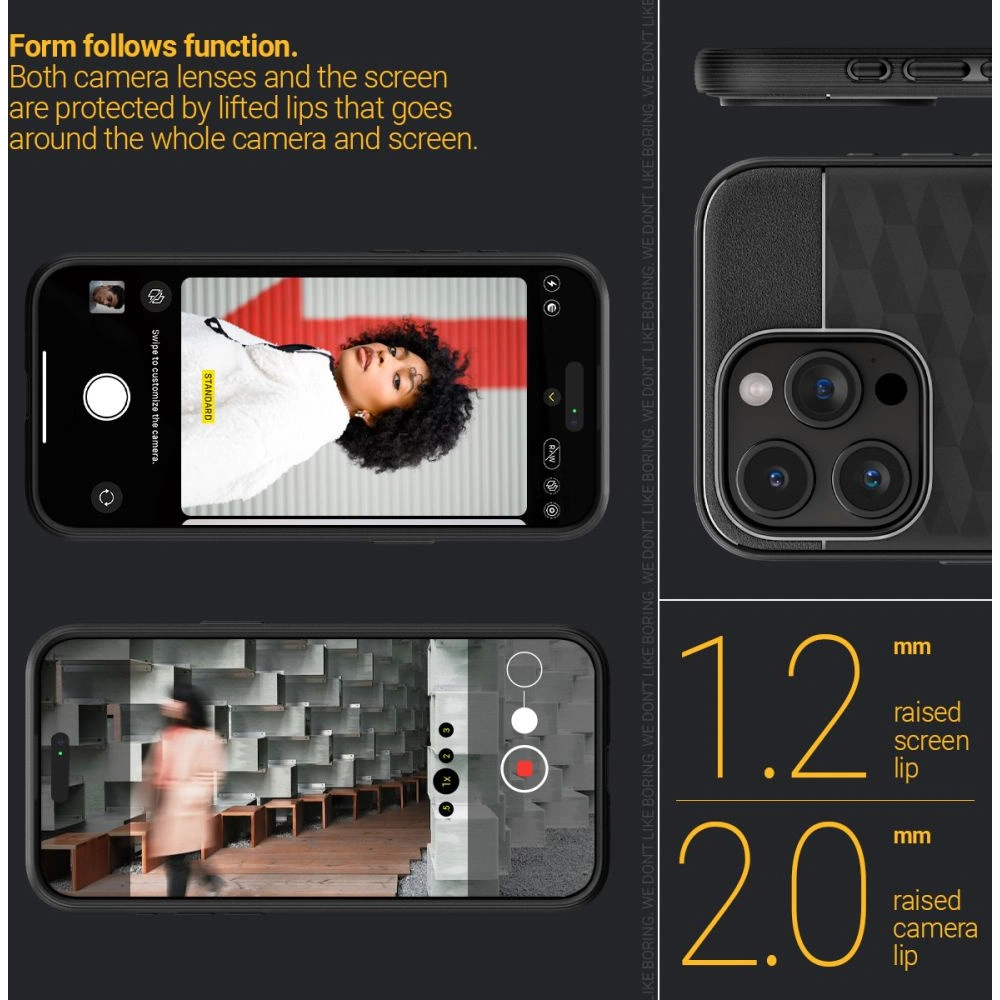 Hurtownia GSM - Etui Caseology Parallax Mag MagSafe Apple iPhone 15 Pro Matná černá - SPN3037 - {ean13} - Hurt