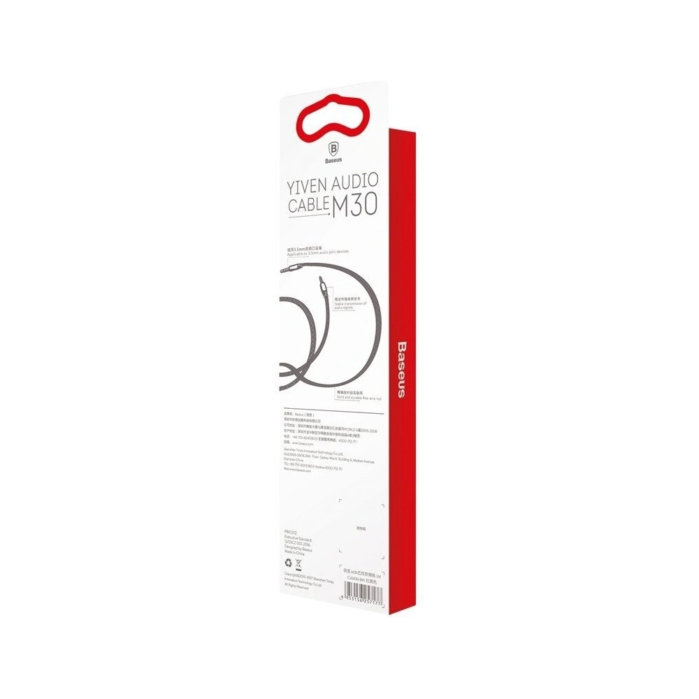 Hurtownia GSM - Kabel audio mini jack 3,5mm AUX Baseus Yiven 0,5m (czerwony) - BSU365RED - {ean13} - Hurt