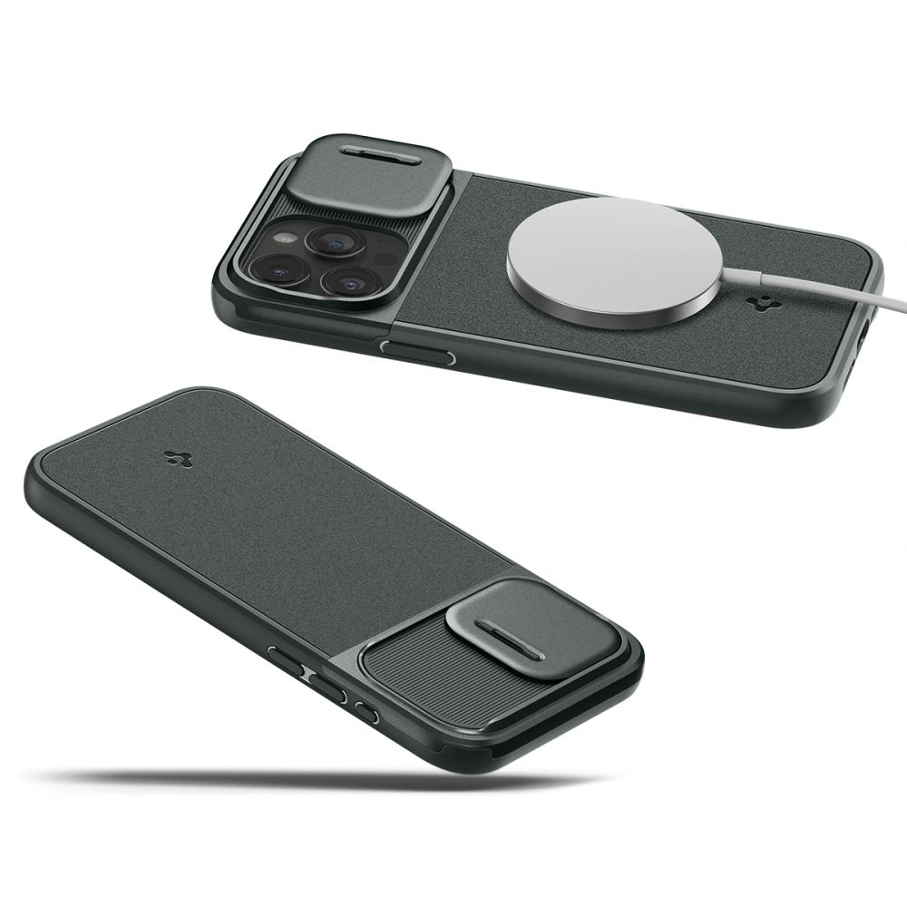 Hurtownia GSM - Case Spigen Optik Armor Mag MagSafe Apple iPhone 15 Pro Abyss Grün - SPN3040 - {ean13} - Hurt
