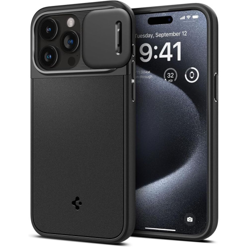 Hurtownia Spigen - 8809896750691 - SPN3041 - Etui Spigen Optik Armor Mag MagSafe Apple iPhone 15 Pro Black - B2B homescreen
