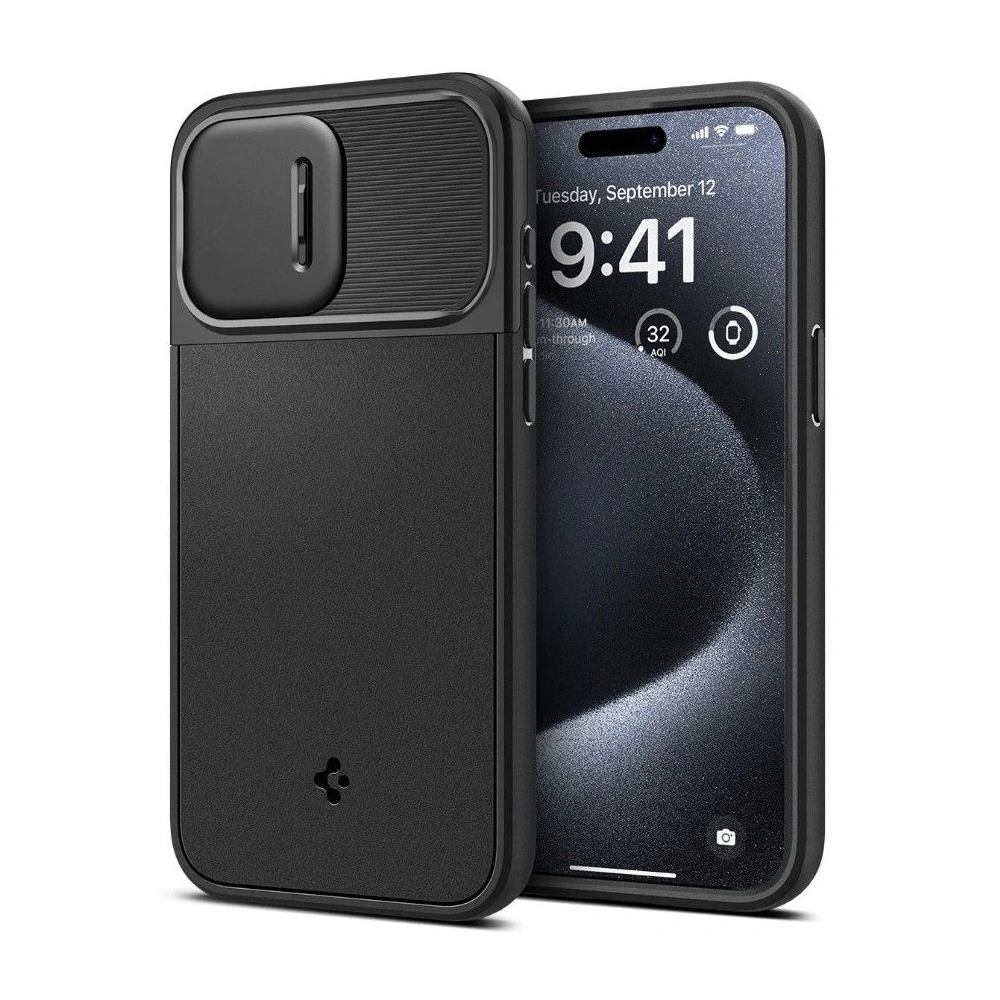 Hurtownia GSM - Etui Spigen Optik Armor Mag MagSafe Apple iPhone 15 Pro Černá - SPN3041 - {ean13} - Hurt