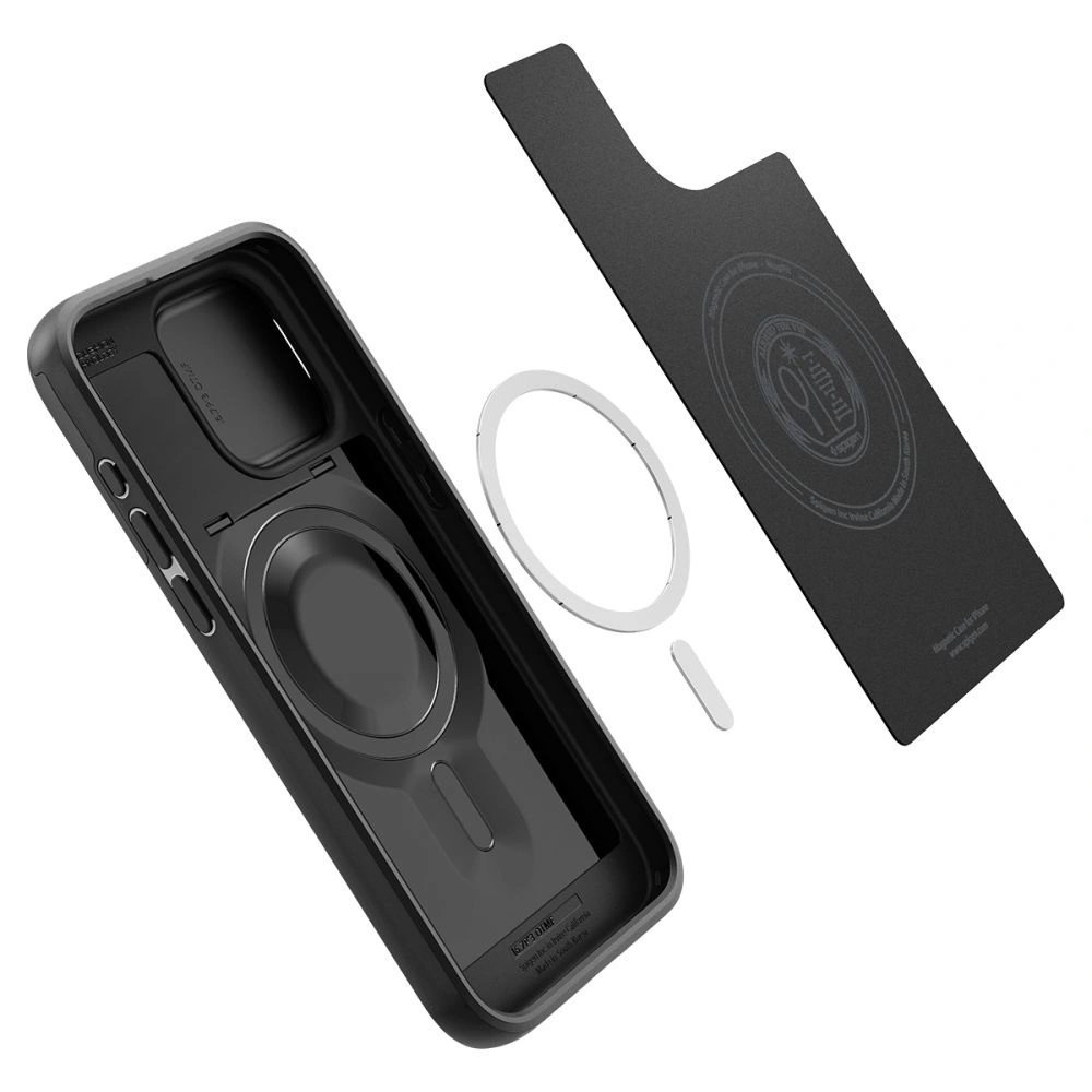 Hurtownia GSM - Etui Spigen Optik Armor Mag MagSafe Apple iPhone 15 Pro Černá - SPN3041 - {ean13} - Hurt