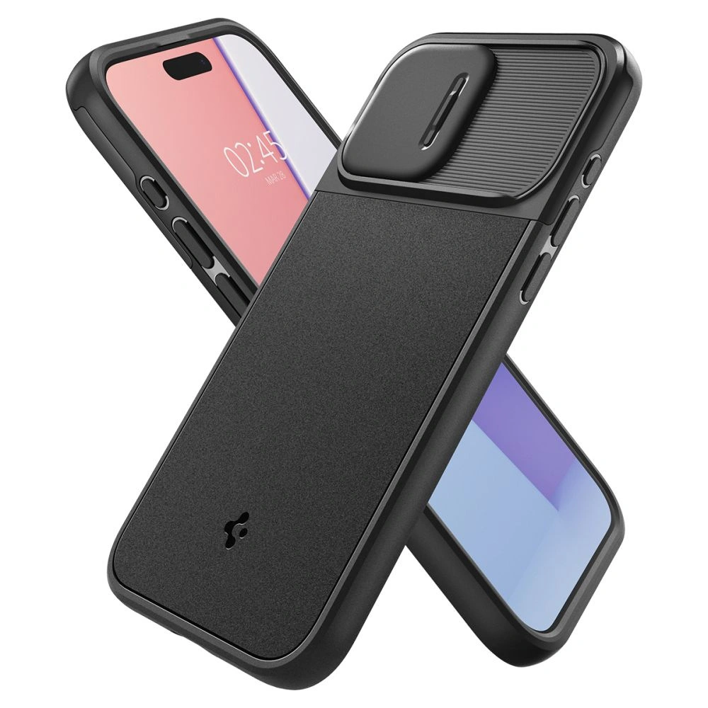 Hurtownia GSM - Etui Spigen Optik Armor Mag MagSafe Apple iPhone 15 Pro Černá - SPN3041 - {ean13} - Hurt