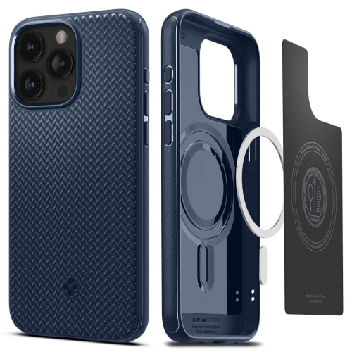 Hurtownia Spigen - 8809896750684 - SPN3042 - Etui Spigen Mag Armor MagSafe Apple iPhone 15 Pro Navy Blue - B2B homescreen