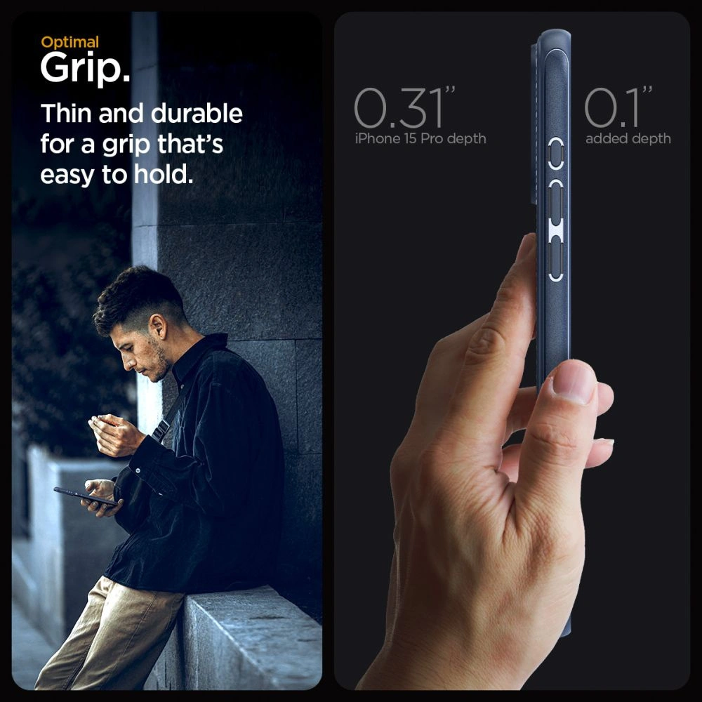 Hurtownia GSM - Etui Spigen Mag Armor MagSafe Apple iPhone 15 Pro Námořnická modř - SPN3042 - {ean13} - Hurt