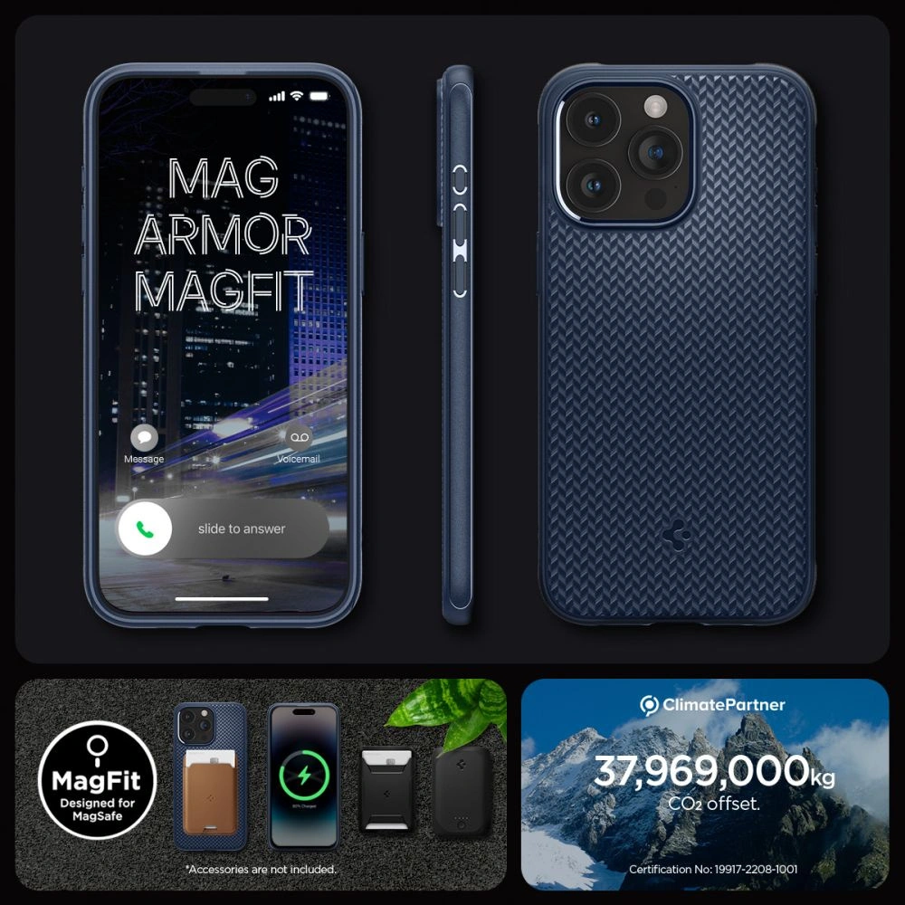 Hurtownia GSM - Etui Spigen Mag Armor MagSafe Apple iPhone 15 Pro Námořnická modř - SPN3042 - {ean13} - Hurt
