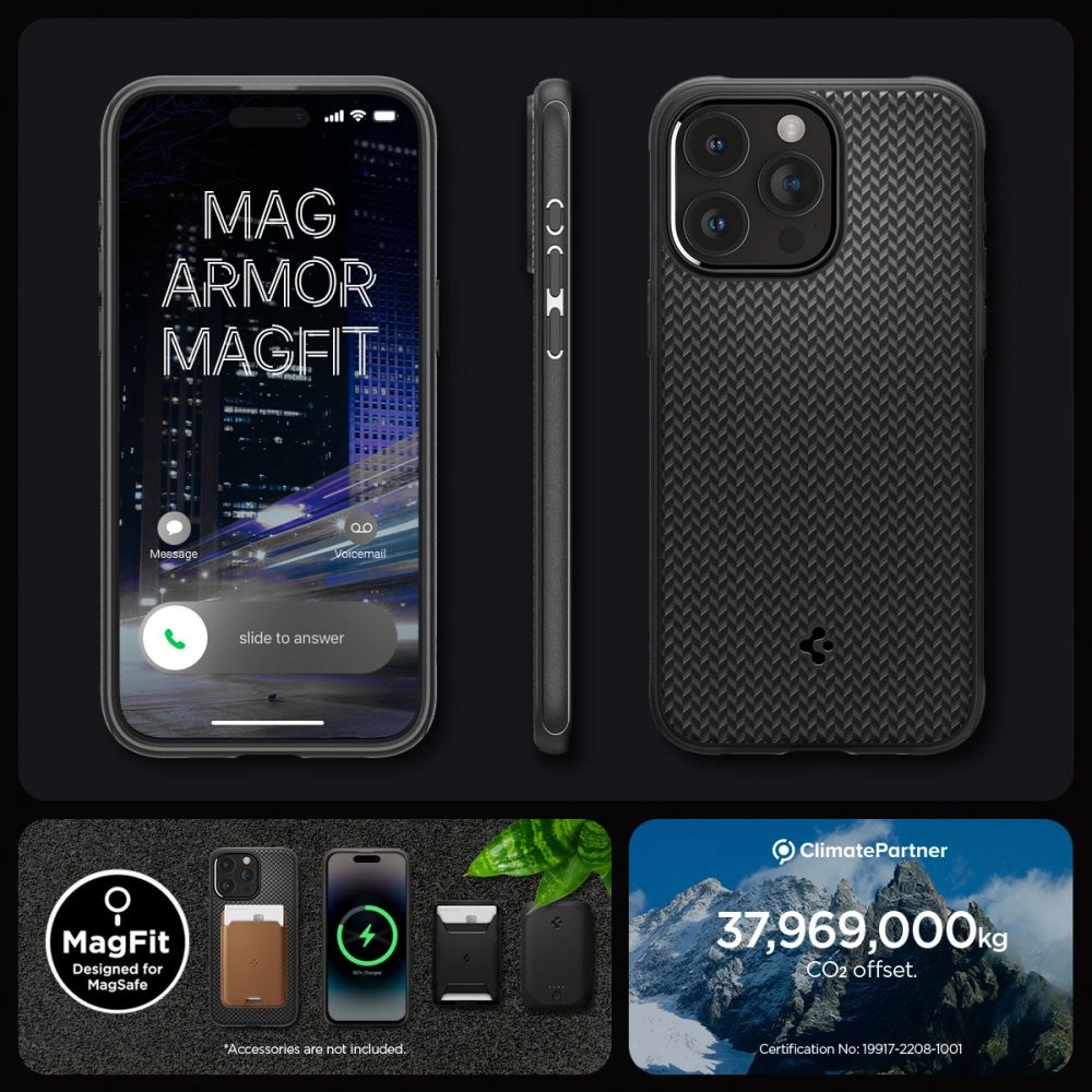Hurtownia GSM - Etui Spigen Mag Armor MagSafe Apple iPhone 15 Pro Matná černá - SPN3043 - {ean13} - Hurt