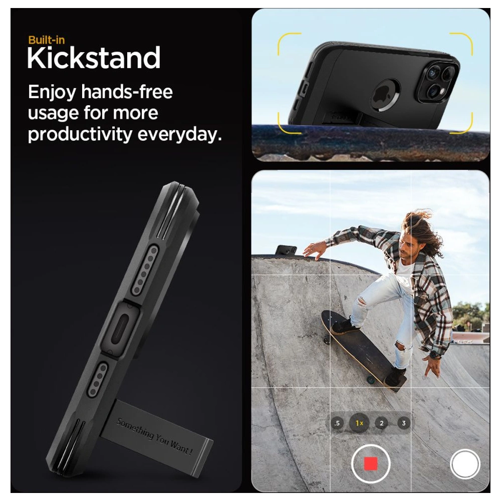 Hurtownia GSM - Etui Spigen Tough Armor Mag MagSafe Apple iPhone 15 Pro Černá - SPN3044 - {ean13} - Hurt