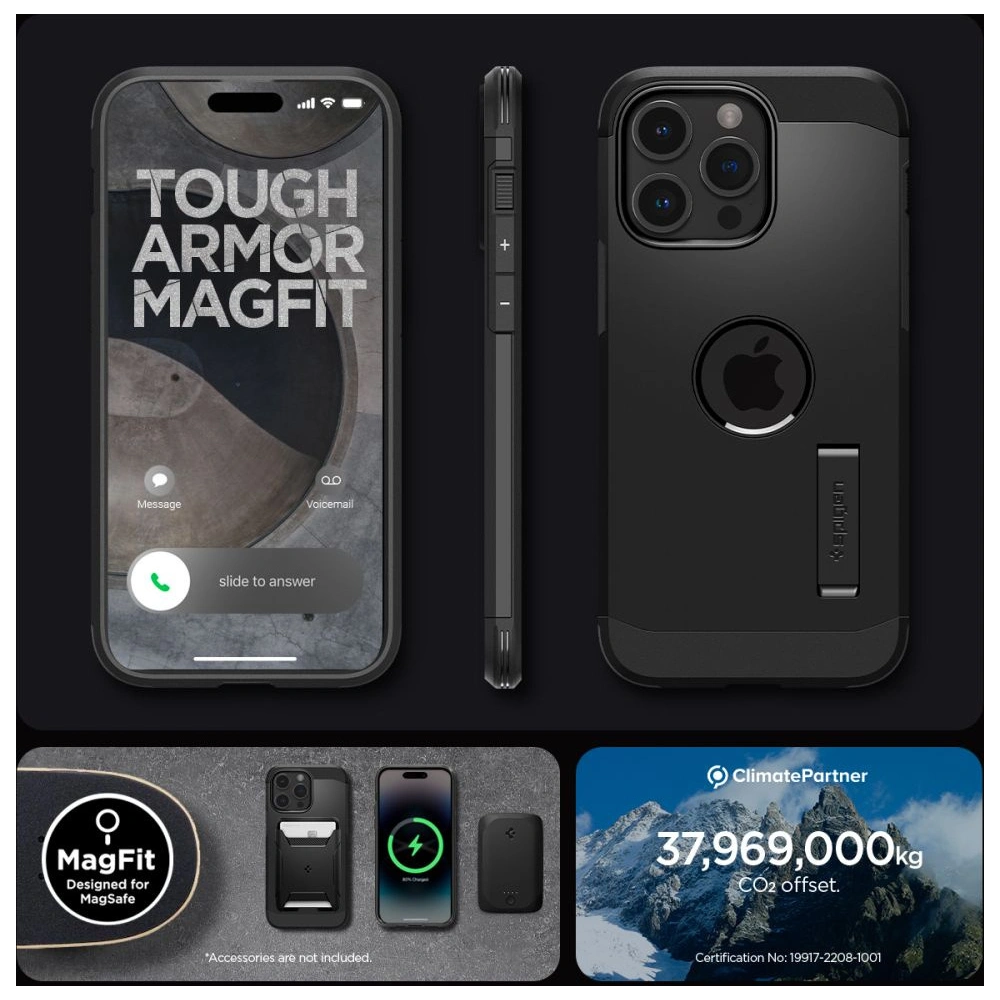 Hurtownia GSM - Etui Spigen Tough Armor Mag MagSafe Apple iPhone 15 Pro Fekete - SPN3044 - {ean13} - Hurt