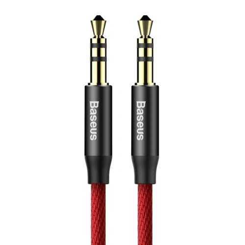 Kabel audio mini jack 3,5mm AUX Baseus Yiven 1,5m (czerwony)