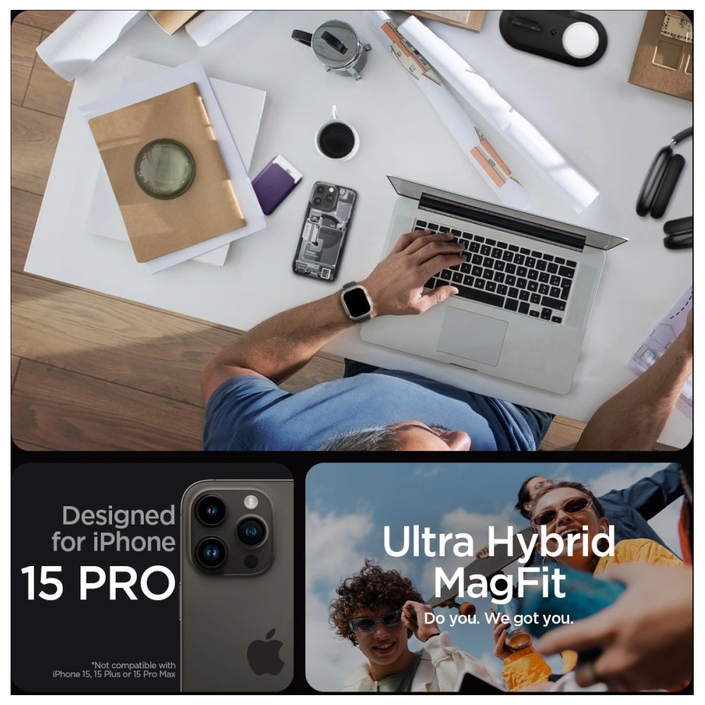 Wholesale Spigen Ultra Hybrid Mag MagSafe Apple iPhone 15 Pro Zero One - SPN3046 - {ean13} - Hurt