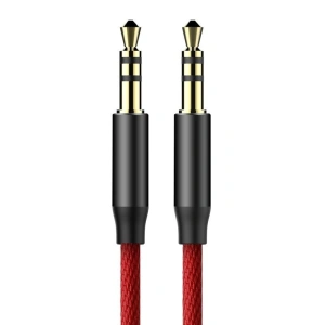 Kabel audio mini jack 3,5mm AUX Baseus Yiven 1,5m (czerwony)
